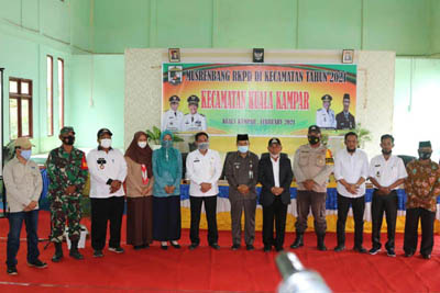 Bupati Harris Pamit Saat Pelaksanaan Musrenbang di Kuala Kampar